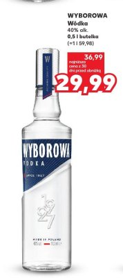 Wódka 0,5 l Wyborowa promocja w Kaufland