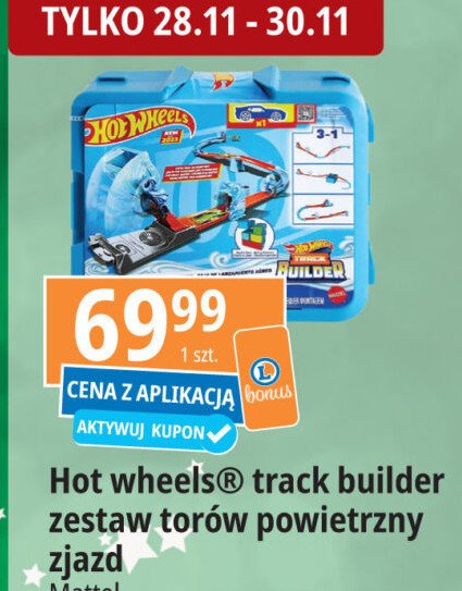 Zestaw torów track builder powietrzny zjazd Hot wheels promocja