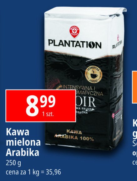 Kawa noir Wiodąca marka plantation promocja