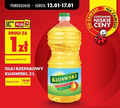 Olej rzepakowy Kujawski promocja w Biedronka