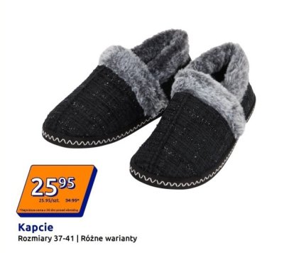 Kapcie damskie 艣wi膮teczne Tex promocja w Action