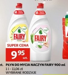 Płyn do mycia naczyń aloes i jaśmin Fairy sensitive promocja