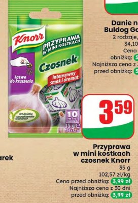 Przyprawa w mini kostkach czosnek Knorr promocja w Dino