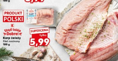 Karp świeży filet nacinany 100 g promocja w Kaufland