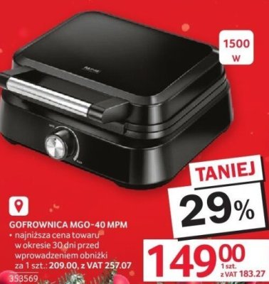 Gofrownica MGO-40 MPM promocja w Selgros