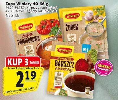 Zupa Zupa Winiary 40-66 g NESTLE promocja w Prim Market