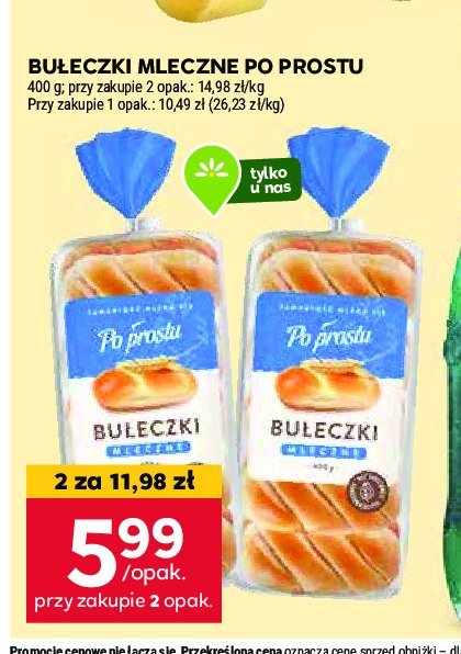 Bułeczki mleczne Po prostu promocja w Stokrotka