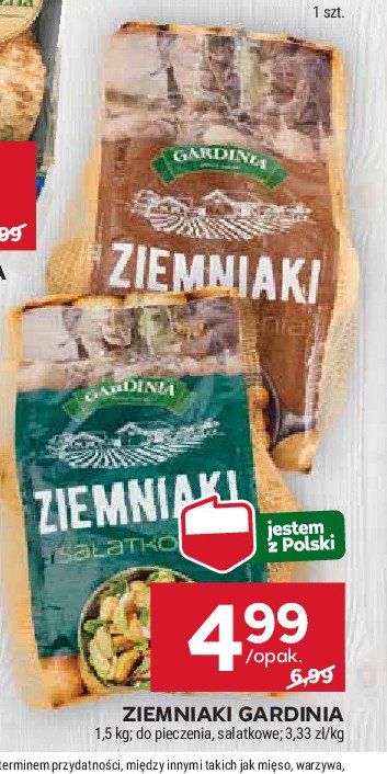 Ziemniaki do pieczenia Gardinia promocja w Stokrotka