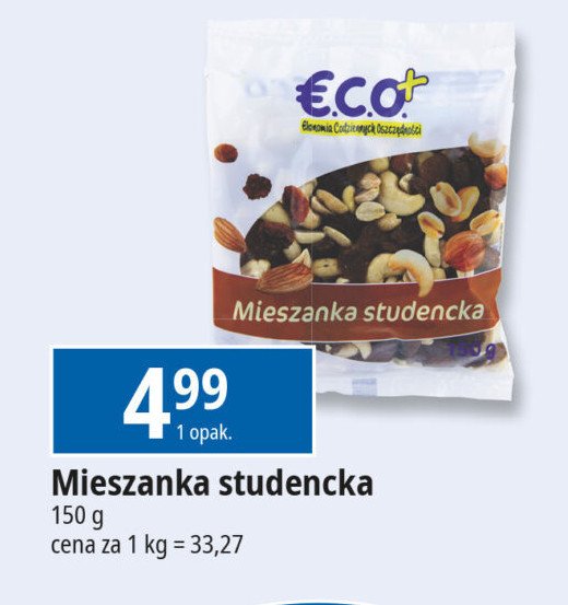 Mieszanka studencka Eco+ promocja w Leclerc