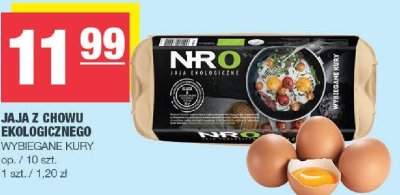 Jaja z chowu ekologicznego wybiegane kury NRO promocja w SPAR