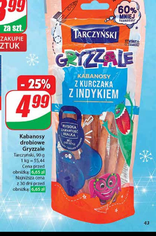 Kabanosiki z indykiem Tarczyński gryzzale promocja