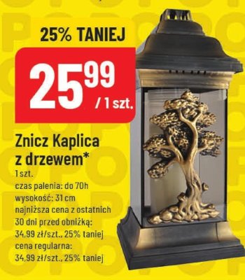 Znicz Kaplica z drzewem promocja w POLOmarket