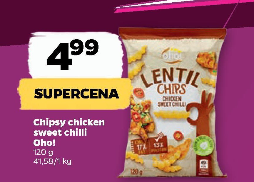 Chipsy sweet chilli OHO! promocja