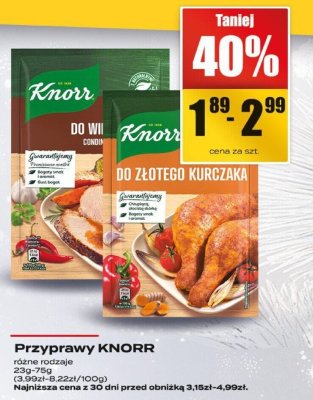 Przyprawy KNORR promocja w Supeco