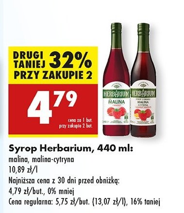 Syrop malina Herbarium promocja