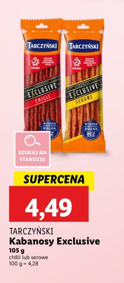 Kabanosy chilli Tarczyński exclusive promocja