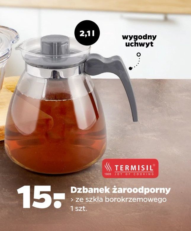 Dzbanek żaroodporny 2.1 l Termisil promocja