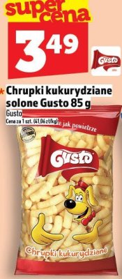 Chrupki kukurydziane solone Gusto 85 g promocja w TOPAZ