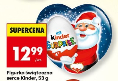 Figurka świąteczna serce  promocja w Biedronka
