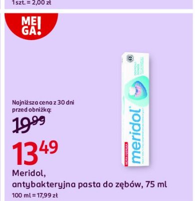 Pasta do z臋b贸w ochrona dzi膮se艂 Meridol promocja