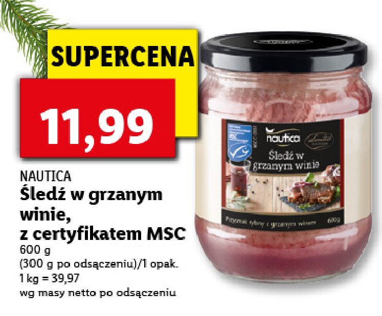 Filety 艣ledziowe w grzanym winie Nautica schwartz promocja