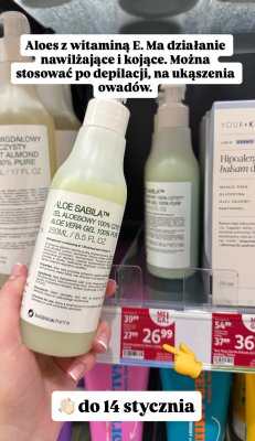 Żel aloesowy 100% czysty promocja w Rossmann