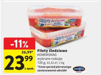 Filety 艣ledziowe promocja w Intermarche