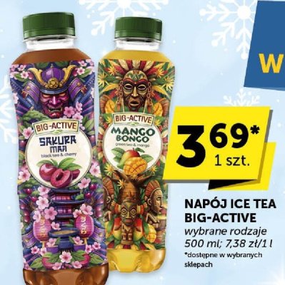 Napój ice tea Big-Active wybrane rodzaje 500 ml promocja w Euro Sklep