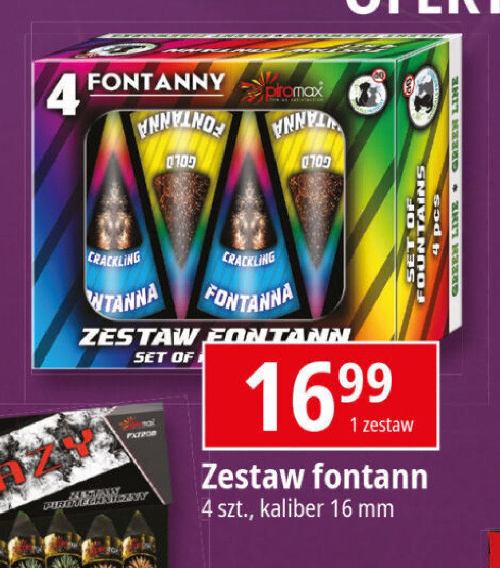 Zestaw fontann promocja