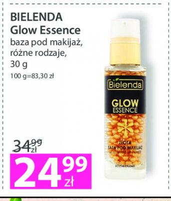 Baza pod makija偶 z艂ota Bielenda glow essence promocja