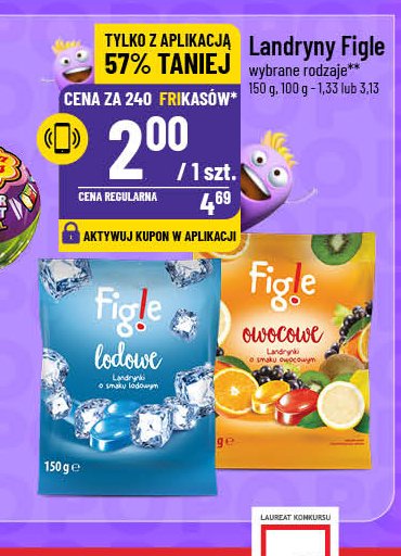 Landrynki lodowe Figle promocja w POLOmarket