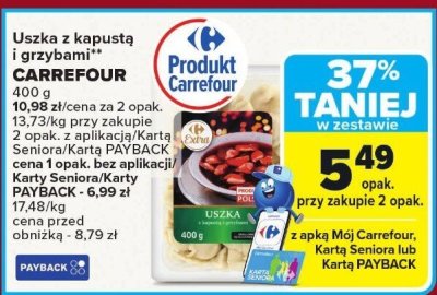 Uszka z kapustą i grzybami CARREFOUR promocja w Carrefour