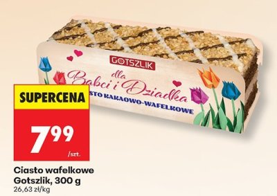 Ciasto wafelkowe Gotszlik, 300 g promocja w Biedronka