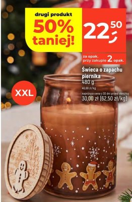 Świeca o zapachu piernika 480 g promocja w Dealz