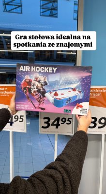 Gra stołowa Air Hockey promocja w Action