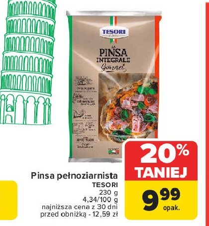 Pinsa pełnoziarnista Tesori d'italia promocja