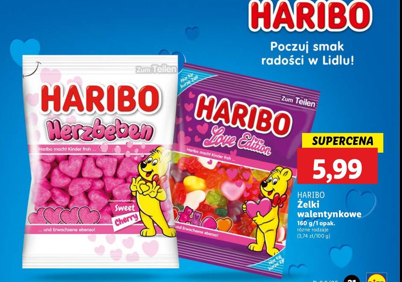 Żelki HARIBO HERZBEBEN promocja