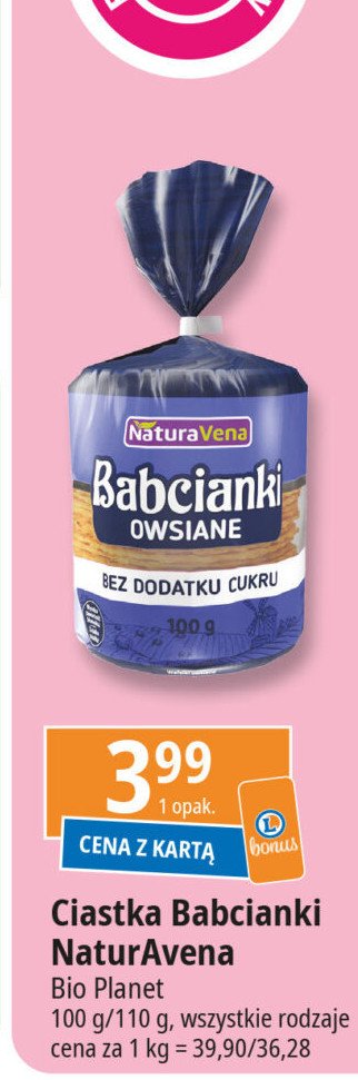 Ciastka z pieca babcianki owsiane z czosnkiem niedźwiedzim Naturavena promocja