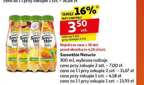 Smoothie aktywność NATURIO SMOOTHIE promocja