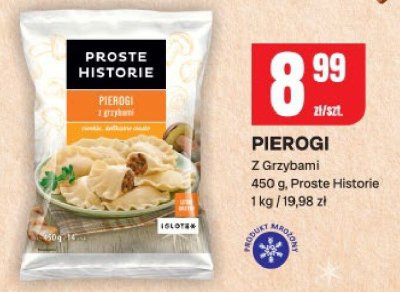 Pierogi z grzybami Proste Historie promocja w Chorten