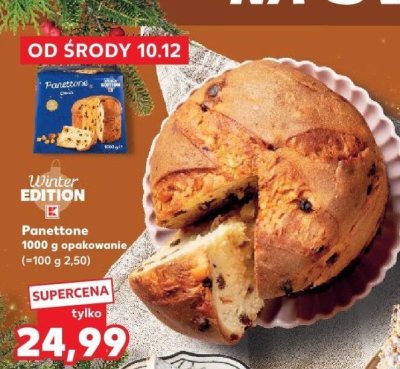 Panettone 1000 g opakowanie promocja w Kaufland