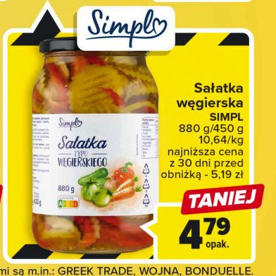 Sa艂atka w臋gierska Simpl promocja