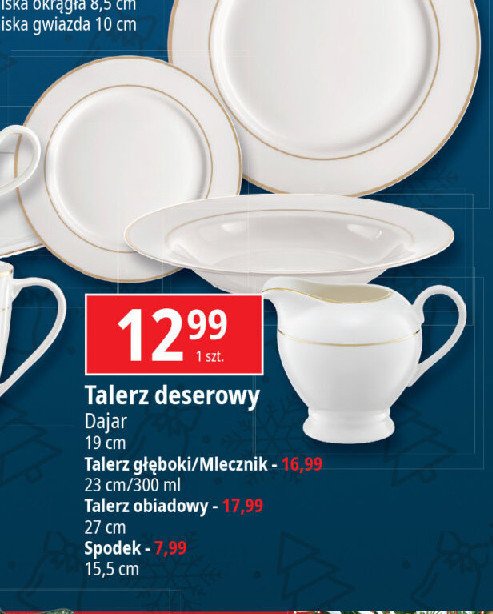 Talerz deserowy 19 cm Dajar promocja