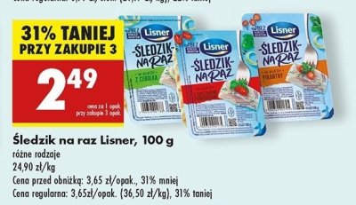 Z cebulk膮 Lisner 艣ledzik na raz promocja