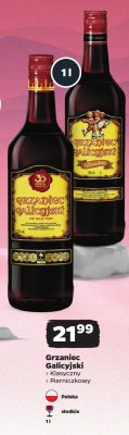 Wino Grzaniec Galicyjski Pierniczkowy promocja w Netto
