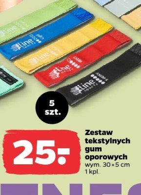 Zestaw tekstylnych gum oporowych 5 szt. Netto promocja w Netto