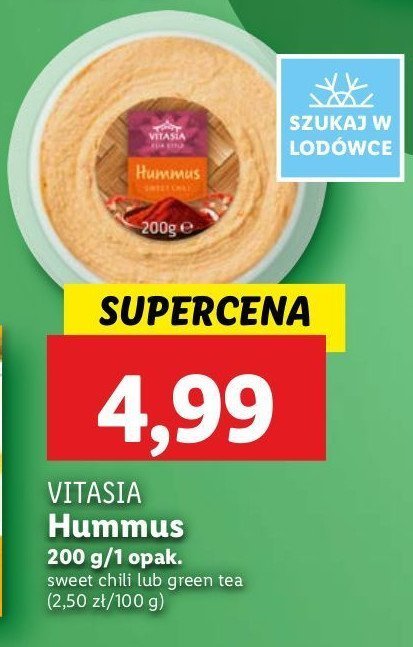 Hummus sweet chili Vitasia promocja