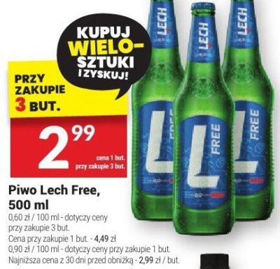Piwo Lech Free, 500 ml promocja w Twój Market
