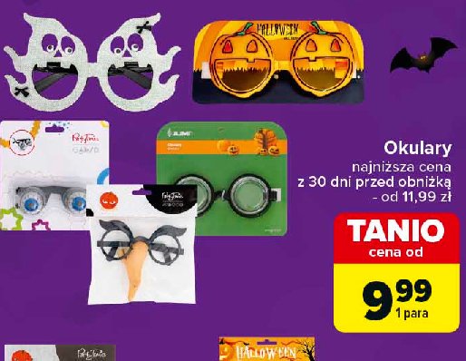 Okulary wypadające oczy na halloween PARTY TIME promocja