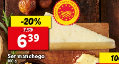 Ser manchego Deska ser贸w lidla promocja